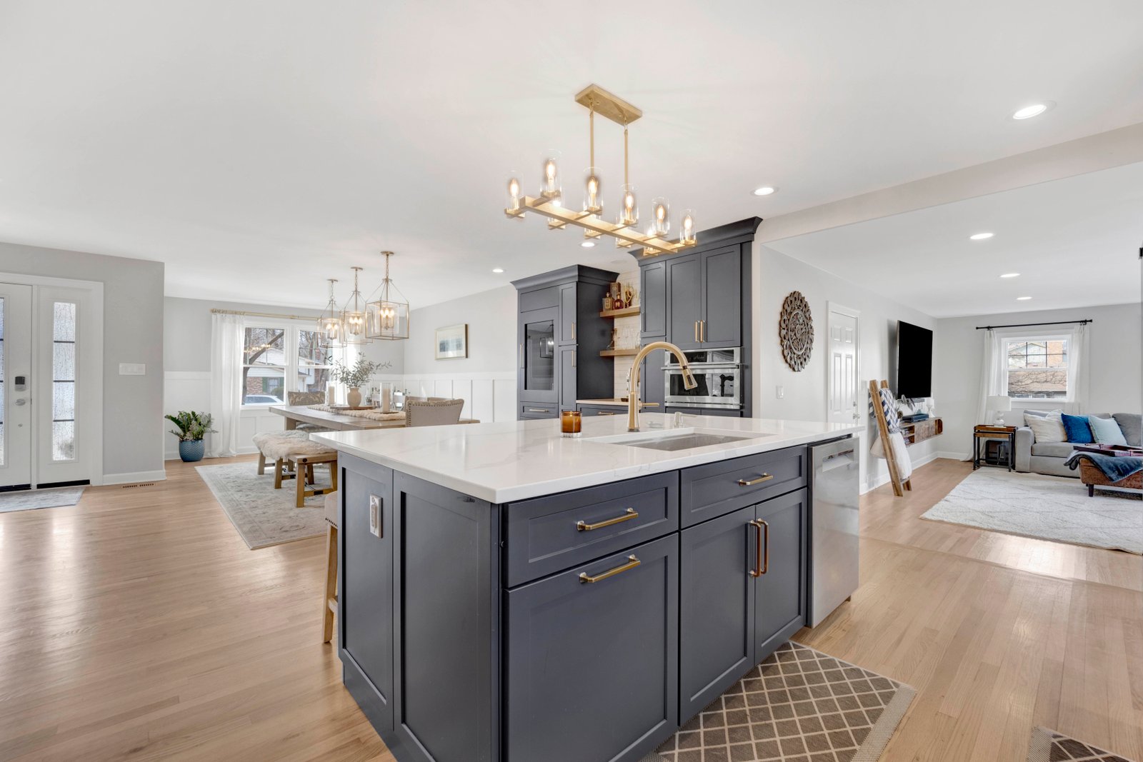 Floor-to-ceiling storage cabinetry by Turn Key Designs