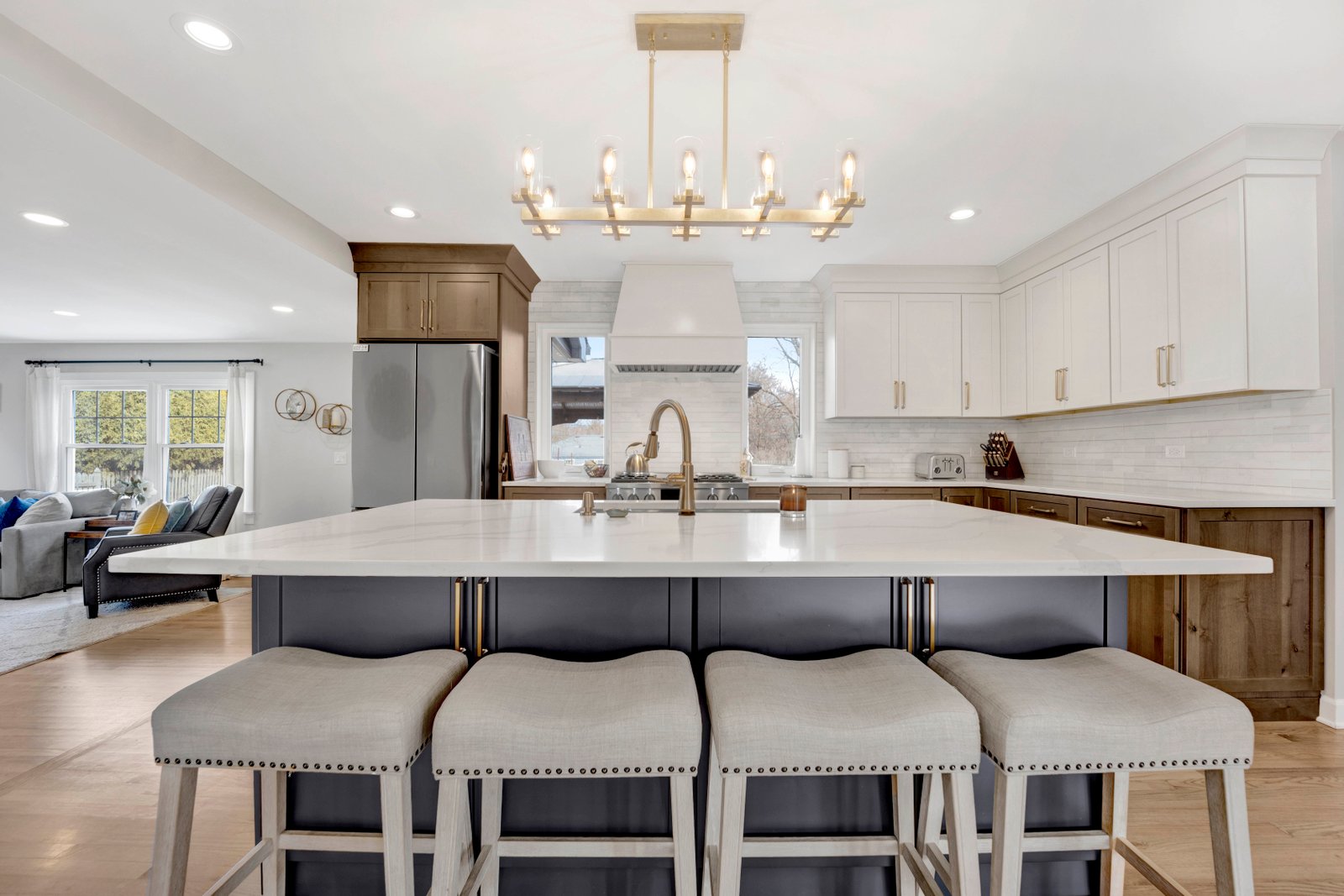 Full kitchen transformation with new appliances by Turn Key Designs